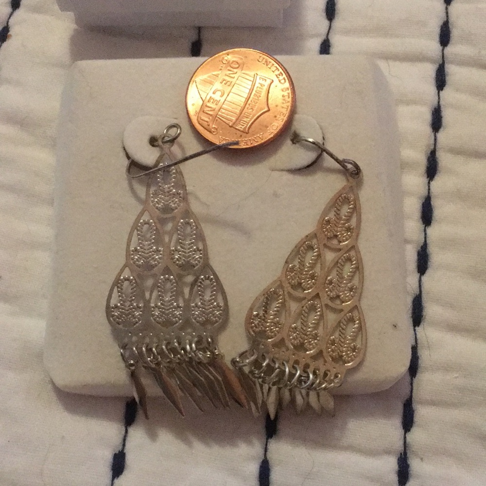 Silver earrings